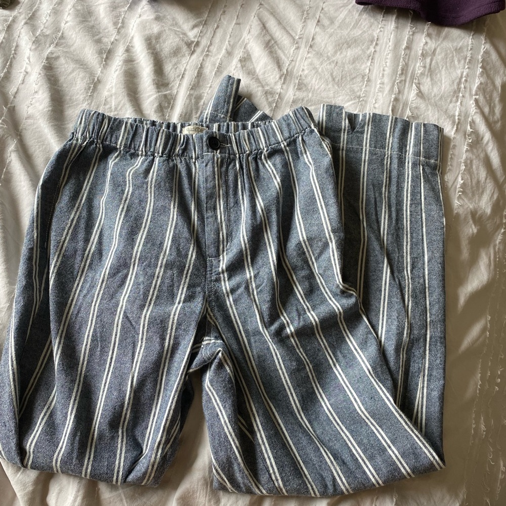Blue and white striped brandy Melville pant